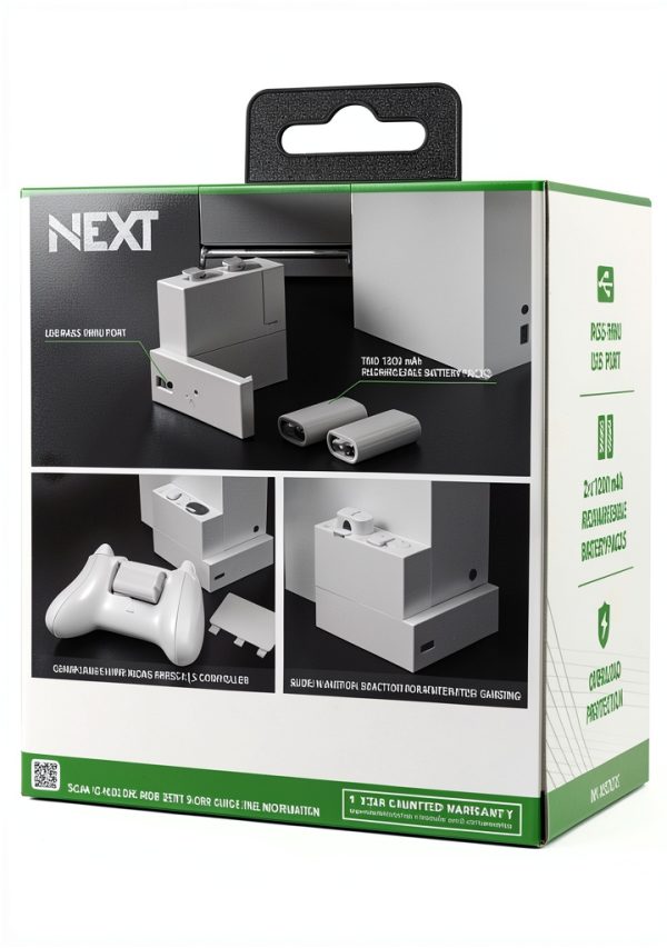 NEXT Gaming Side Dock Dual Battery Charger Xbox Series S-11