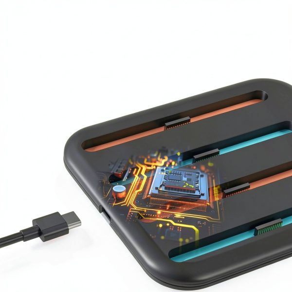 Fosmon Controller Charging Hub 4 Slots LED Indicators-2