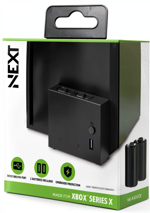 NEXT Gaming Side Dock Dual Battery Charger Xbox Series X-9