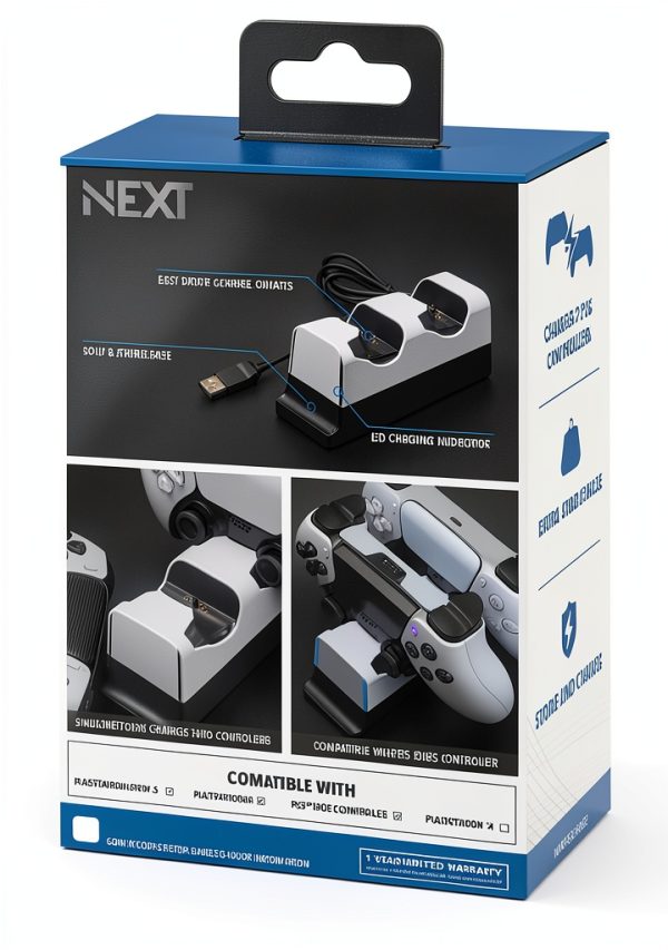 NEXT Gaming PS5 Dual Controller Charging Station Fast-8