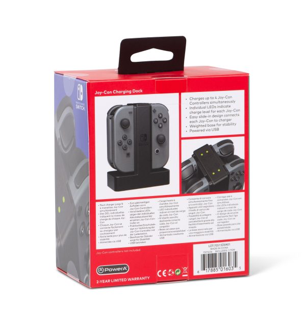 PowerA Joy Con Charging Dock Simultaneously Charges 4-3