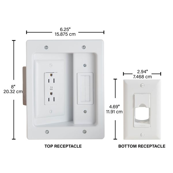 Pavo TV Power Kit Pre-Wired System Hide Cords Behind Wall-9