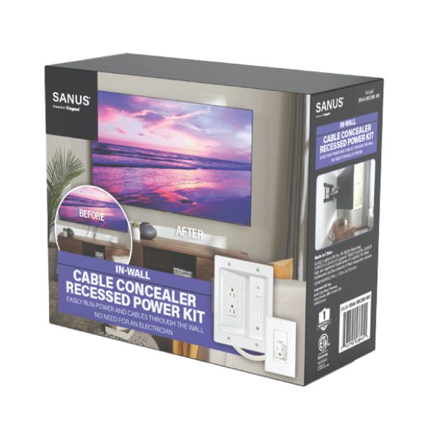 Pavo TV Power Kit Pre-Wired System Hide Cords Behind Wall-11