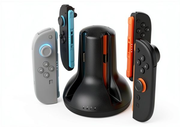 Nintendo Switch 2 Joy Con 2 Quad Charger Magnetic USB-1