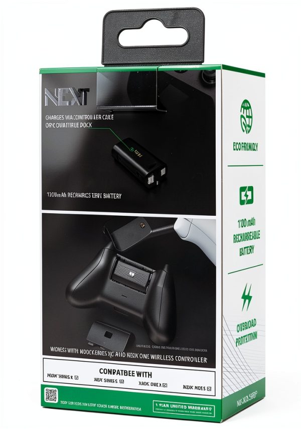 Next Xbox Rechargeable Battery Pack Gaming Accessory-7