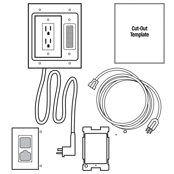 Pavo TV Power Kit Pre-Wired System Hide Cords Behind Wall-7