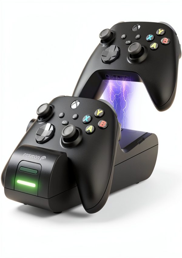 Fosmon Xbox Controller Charger Dual Dock Rechargeable-0