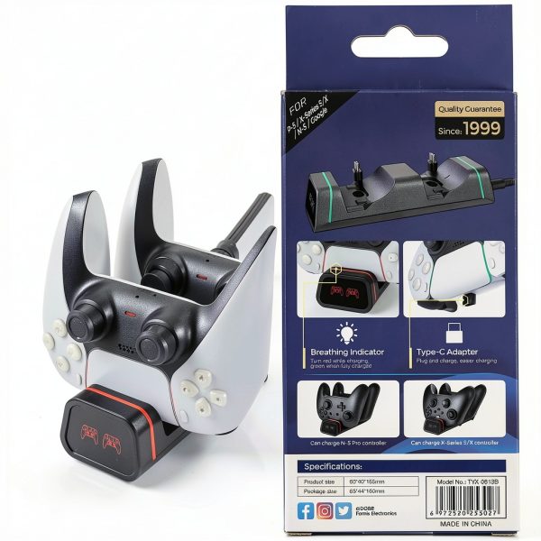 DOBE Controller Charging Dock Dual Sense PS5 Xbox Switch-7